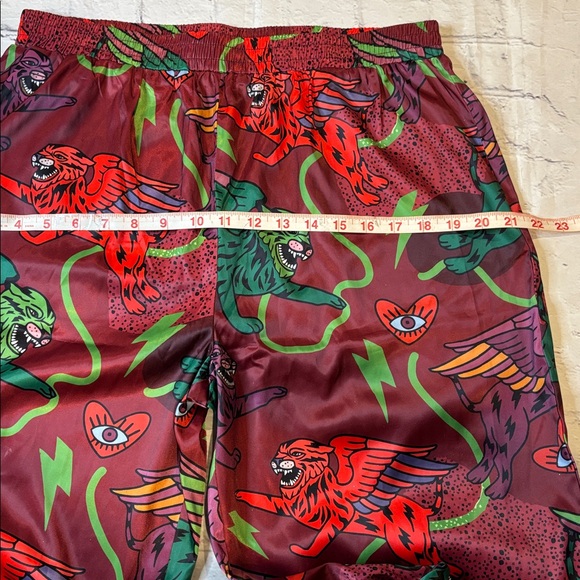 Dressed in Lala NWOT Wild Whimsey Satin Pant (pant only) - Picture 9 of 12